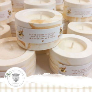 VELAS SOUVENIR Envase Yeso