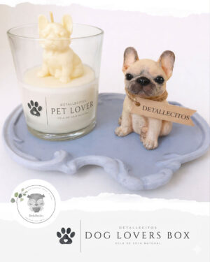 Vela de Soja Pet Lovers Box con Vaso de Vidrio