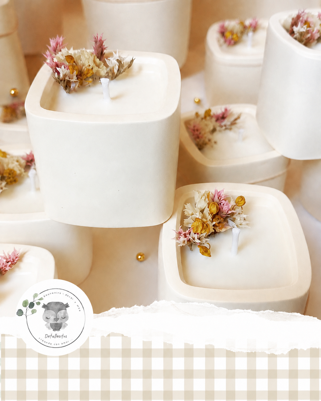 Velas Pequeñas de Yeso Cerámico · Varios Formatos - Imagen 7